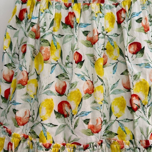 NWT OPT Allegra Dress White Fruit Print (23) - Picture 6 of 9